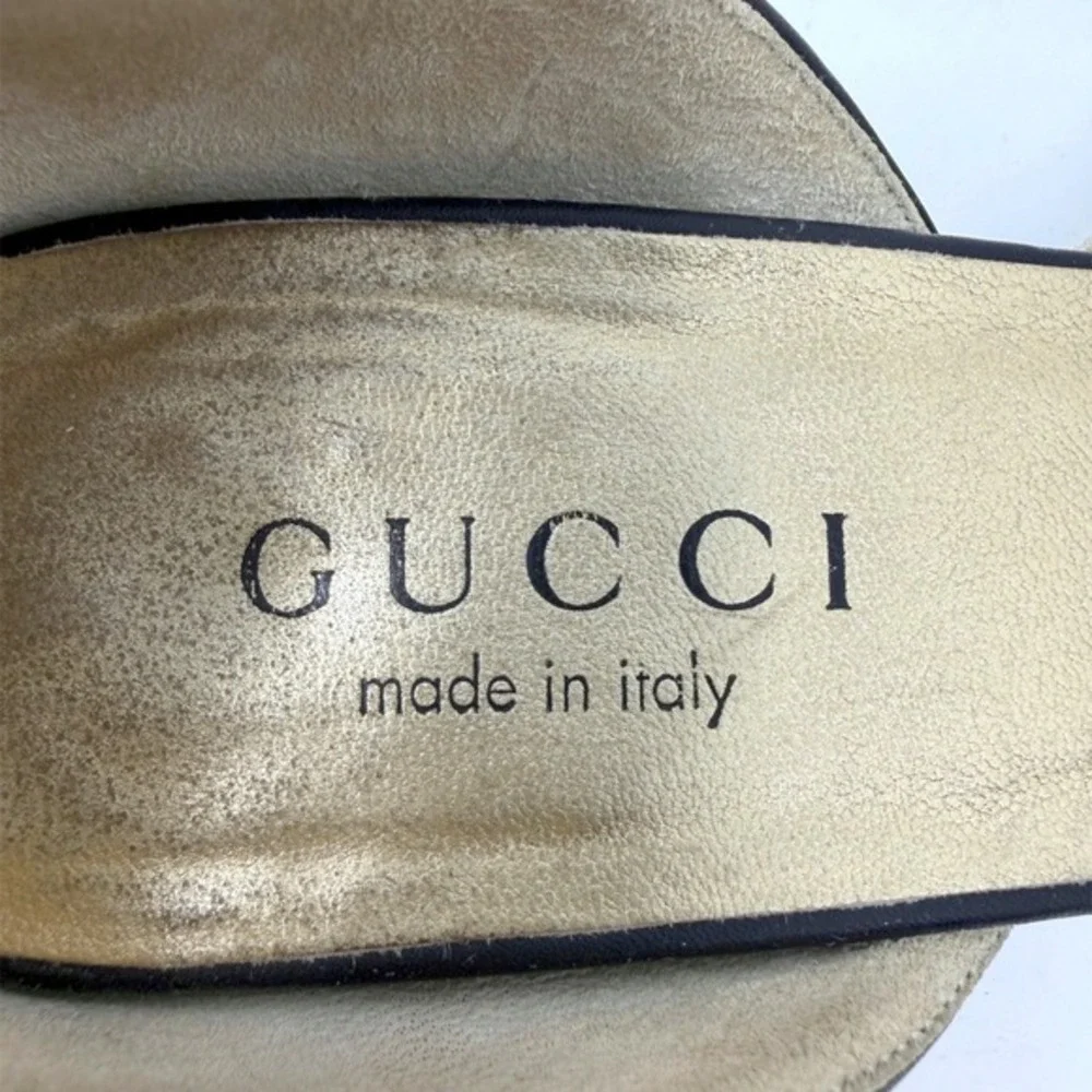Gucci Tom Ford Dragon Buckle‎ Black Suede D'Orsay Heels 6B